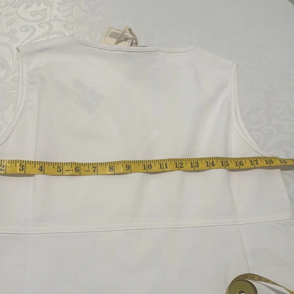 Love Moschino Sleeveless White Denim Dress - Picture 10 of 12